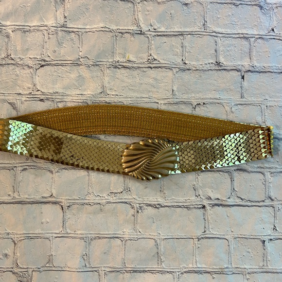 Accessories Vintage Gold Tone Mesh Stretch Womens Belt Poshmark